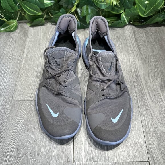 Nike Free RN men\'s Size 9.5 Running Shoes AQ1289-008 Gray Blue